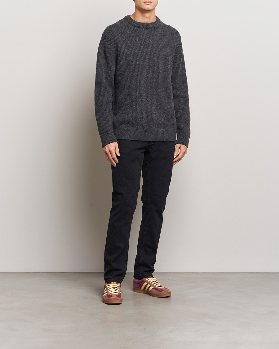 Herren | Jeans | Nudie Jeans | Solid Ollie Jeans Black Steel