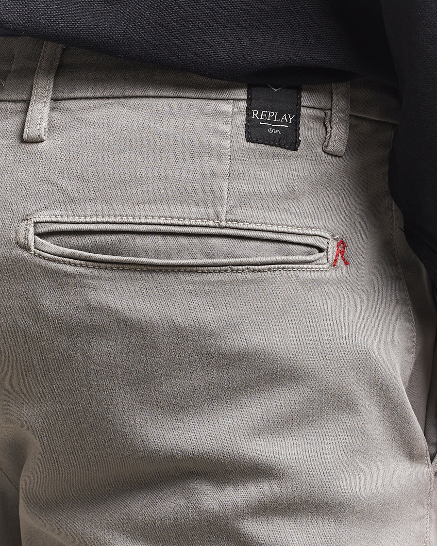 Herren | Hosen | Replay | Benni Hyperflex X-Lite Chinos Dim Grey