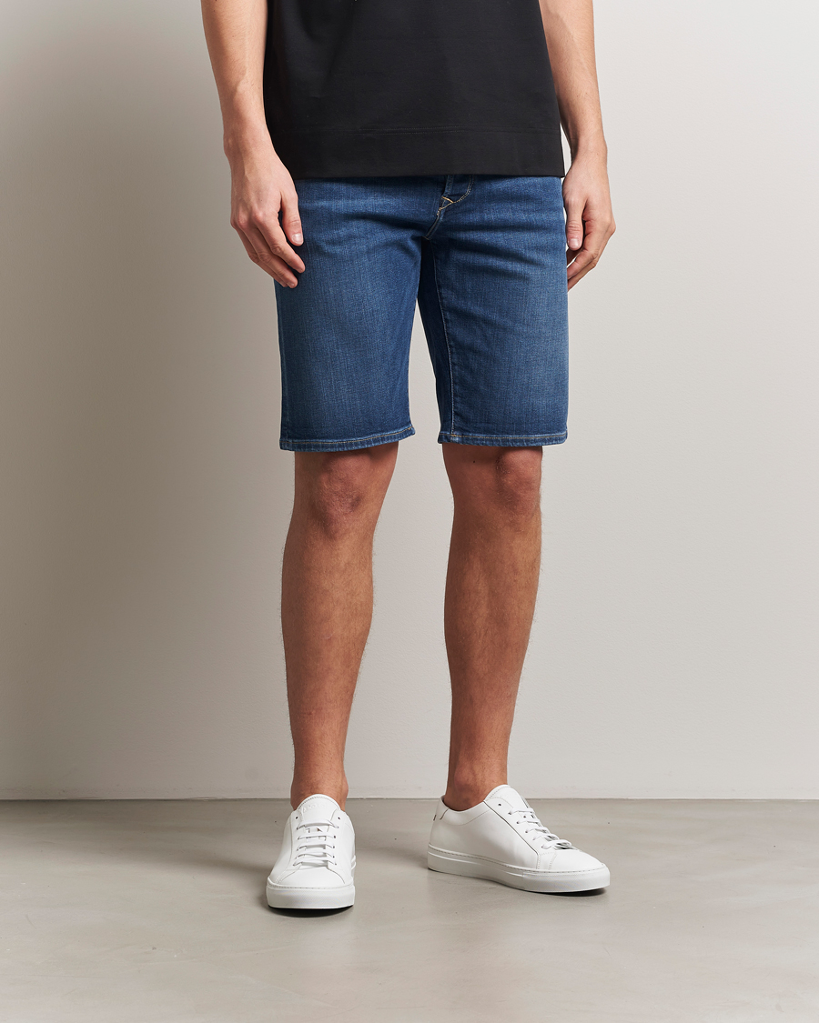 Herren | Shorts | Replay | RBJ981 Stretch Denim Shorts Dark Blue