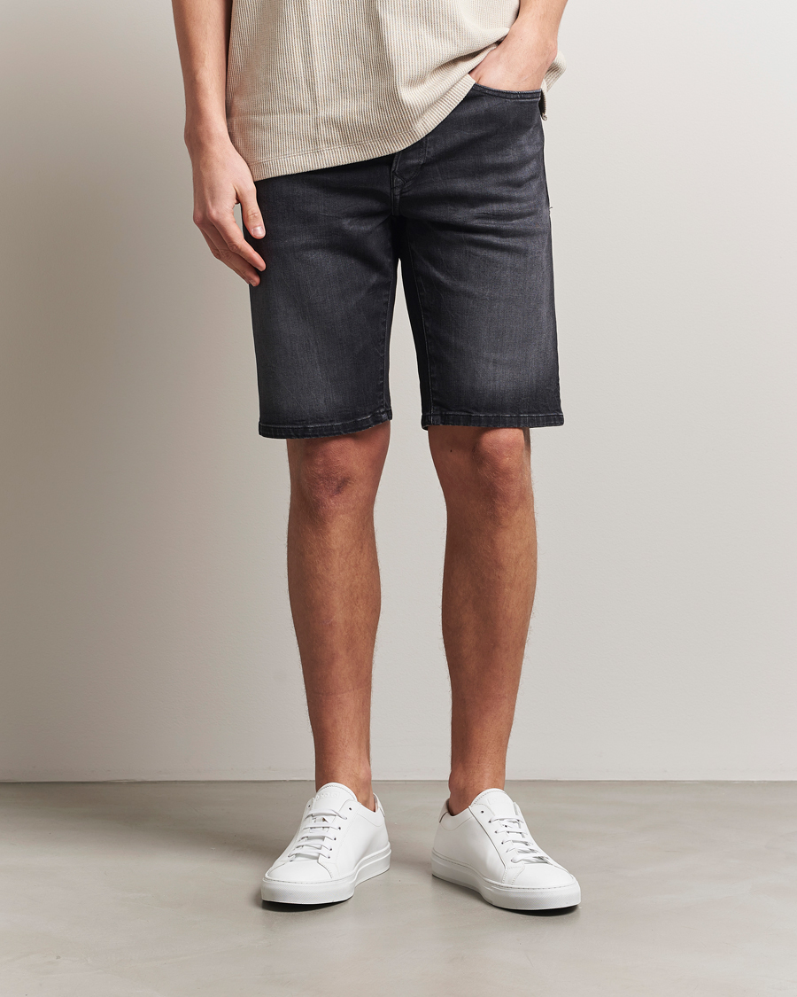 Herren | Shorts | Replay | RBJ981 Stretch Denim Shorts Washed Black