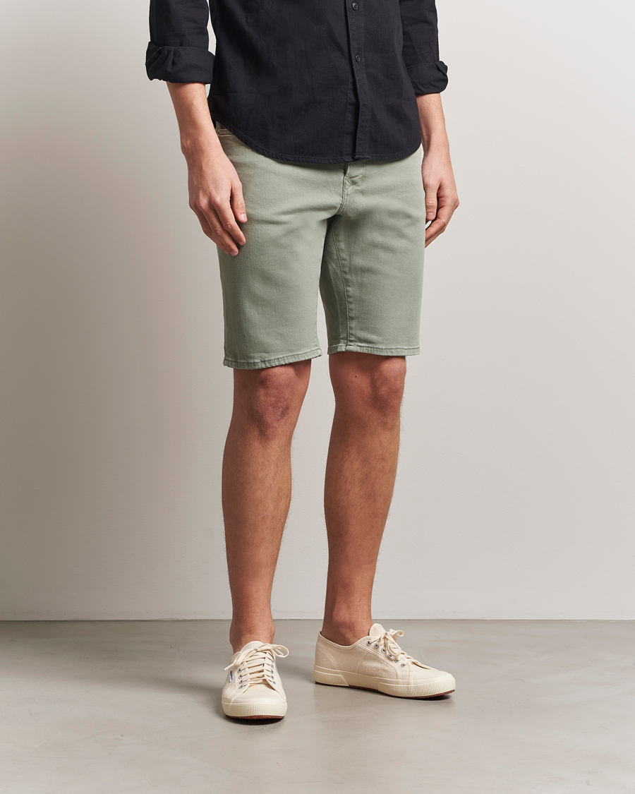 Herren | Shorts | Replay | RBJ981 Stretch Denim Shorts Light Sage Green