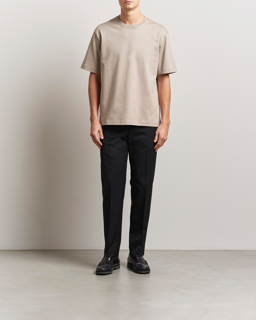 Herren | Hosen | Filippa K | Tailored Twill Drawstring Trousers Black
