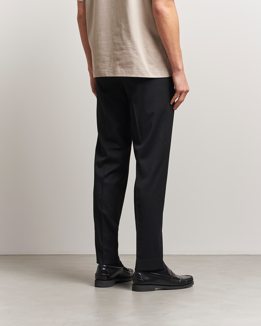 Herren | Hosen | Filippa K | Tailored Twill Drawstring Trousers Black
