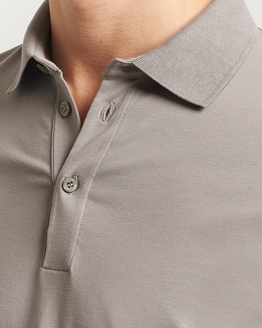 Herren | Poloshirts | Filippa K | Luke Stretch Polo Shirt Dove Grey