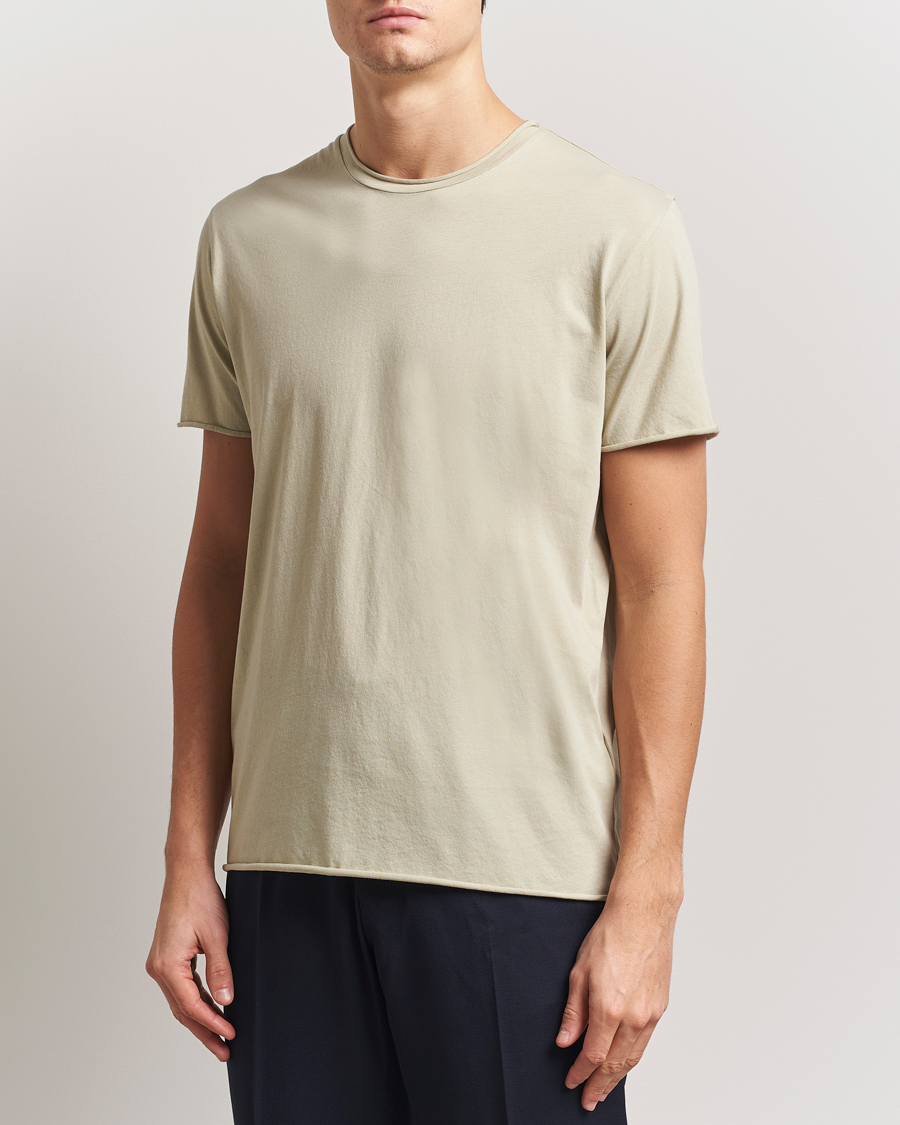 Herren | T-Shirts | Filippa K | Roll Neck Crew Neck T-Shirt Faded Moss
