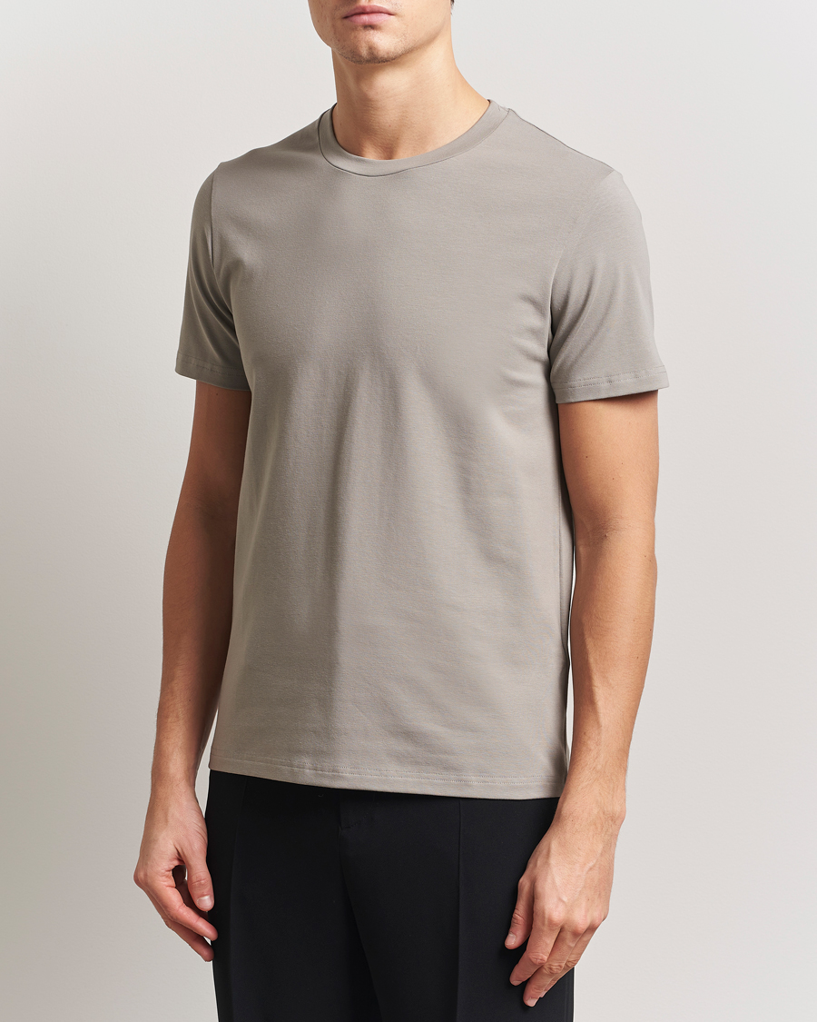 Herren | T-Shirts | Filippa K | Soft Lycra T-Shirt Dove Grey