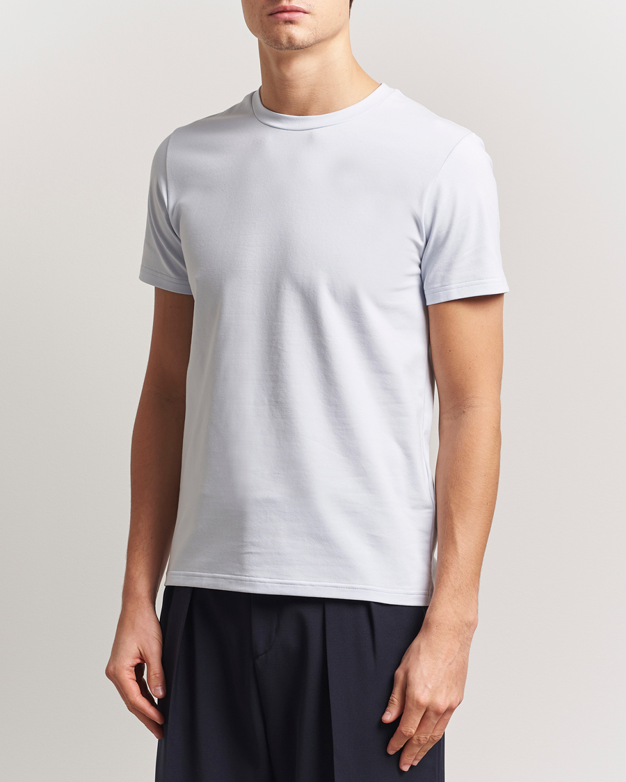 Herren | T-Shirts | Filippa K | Soft Lycra T-Shirt Ice Blue