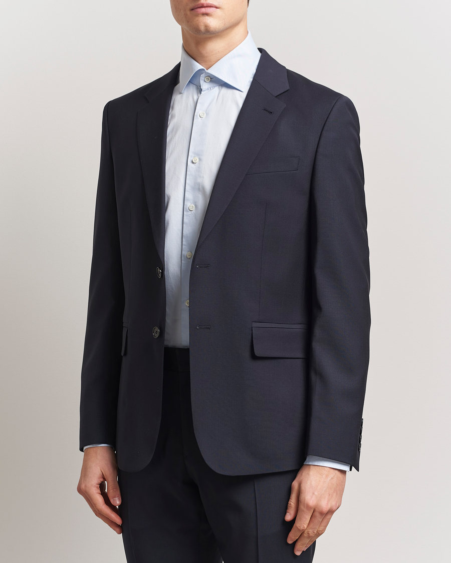 Herren | Sakkos | Filippa K | Slim Wool Blazer Dark Navy