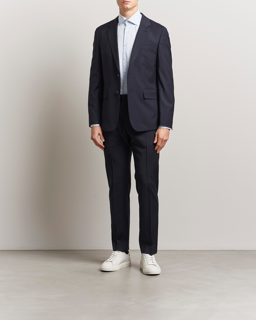 Herren | Hosen | Filippa K | Slim Wool Trousers Dark Navy