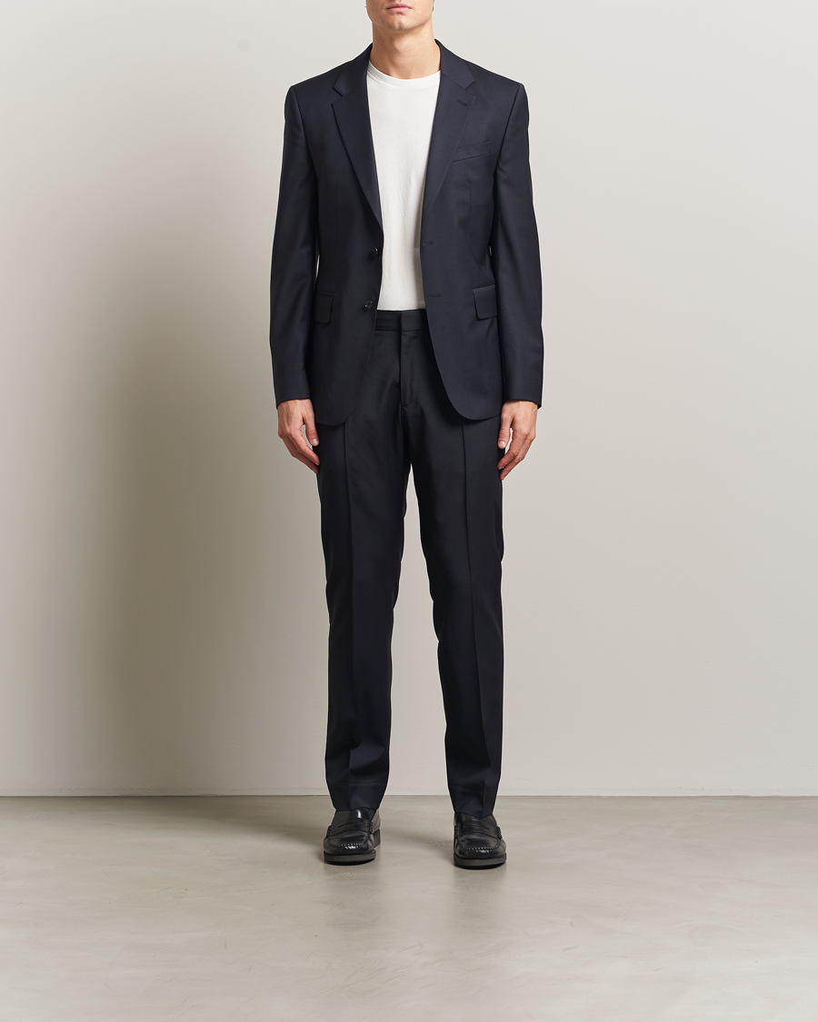 Herren | Hosen | Filippa K | Slim Wool Trousers Dark Navy