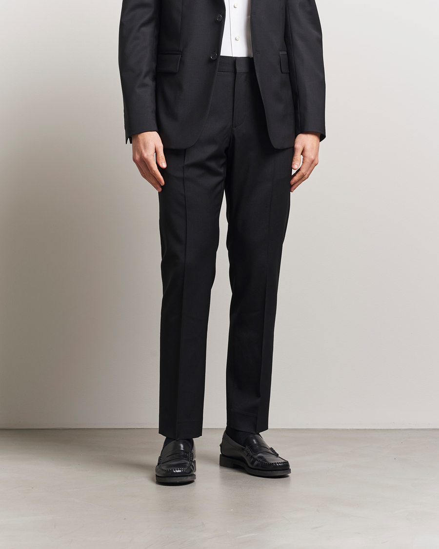 Herren | Hosen | Filippa K | Slim Wool Trousers Black