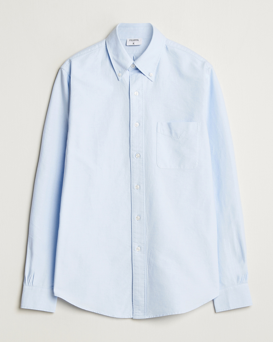 Herren | Hemden | Filippa K | Slim Oxford Shirt Light Blue
