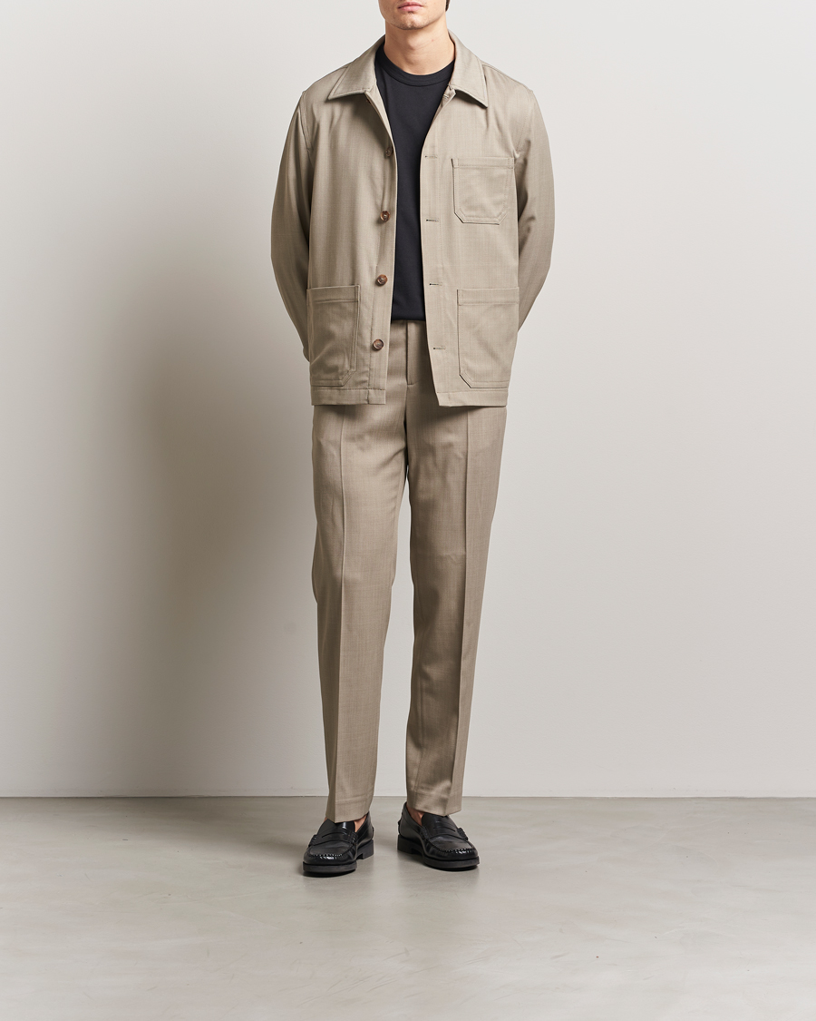 Herren | Business & Beyond | Filippa K | Work Shirt Jacket Sage Melange