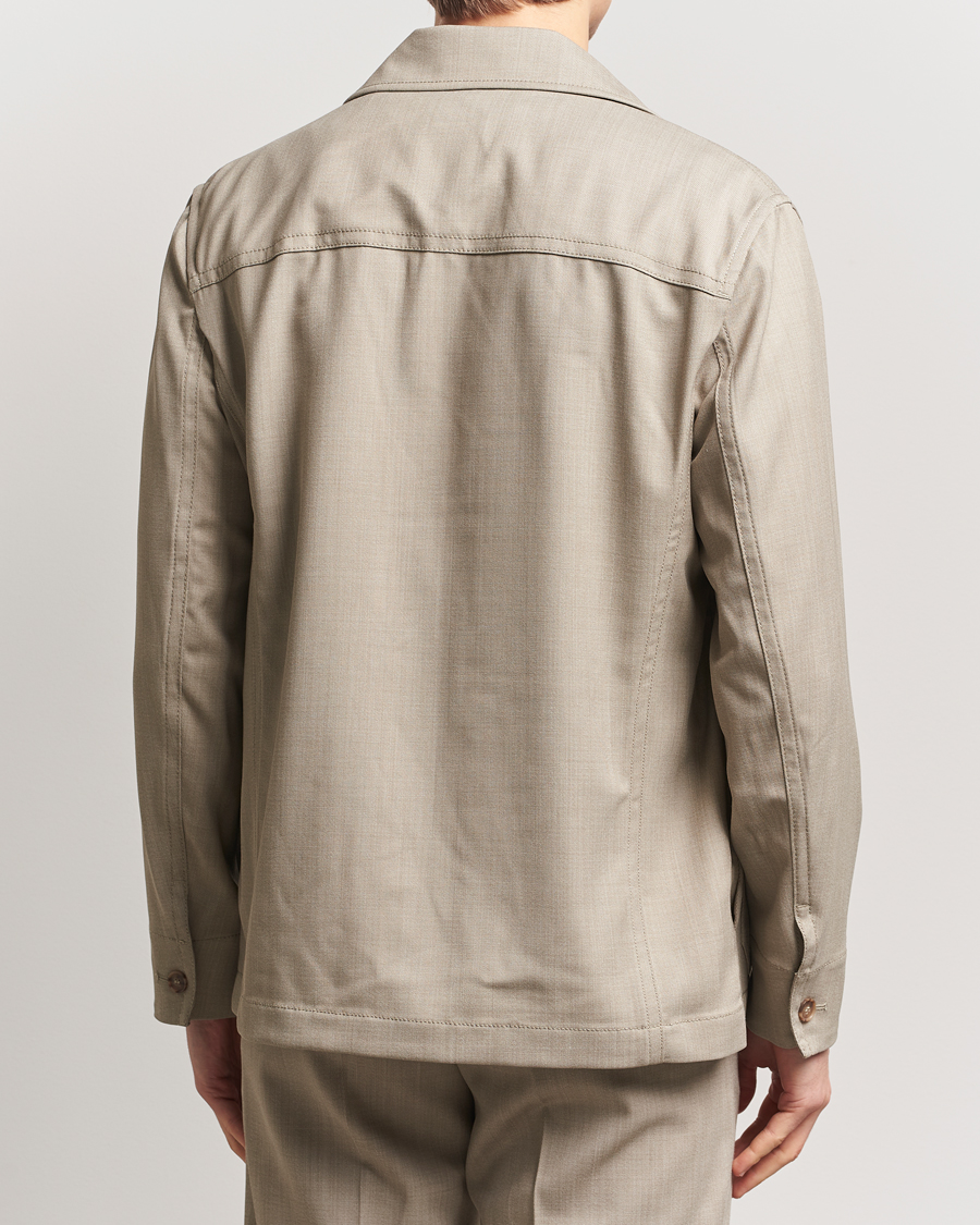 Herren | Business & Beyond | Filippa K | Work Shirt Jacket Sage Melange