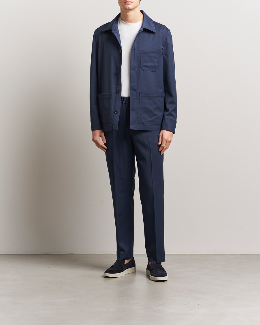 Herren | Business & Beyond | Filippa K | Work Shirt Jacket Dusk Blue