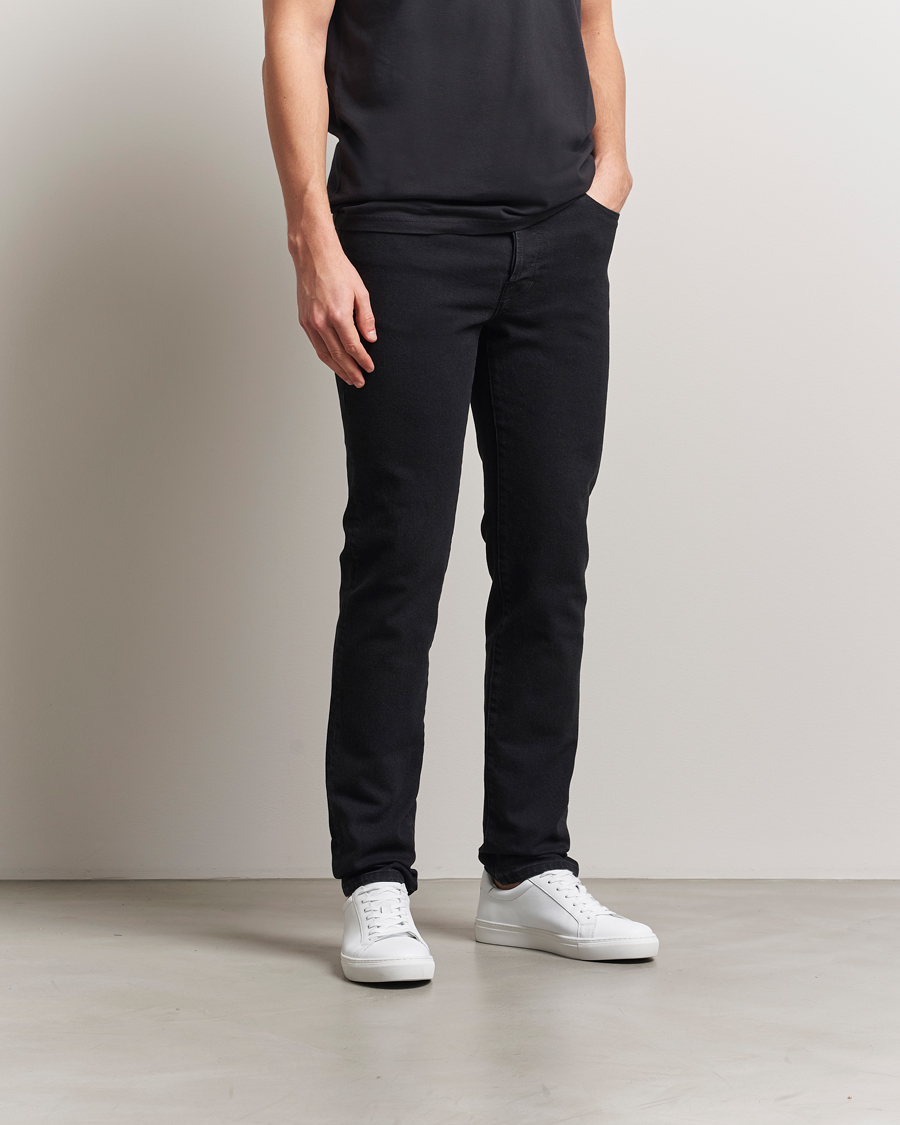 Herren | Jeans | Filippa K | Slim Straight Jeans Washed Black