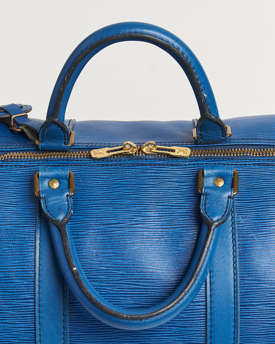 Herren | Louis Vuitton Pre-Owned Keepall 55 EPI Leather Bag Blue  | Louis Vuitton Pre-Owned | Keepall 55 EPI Leather Bag Blue 