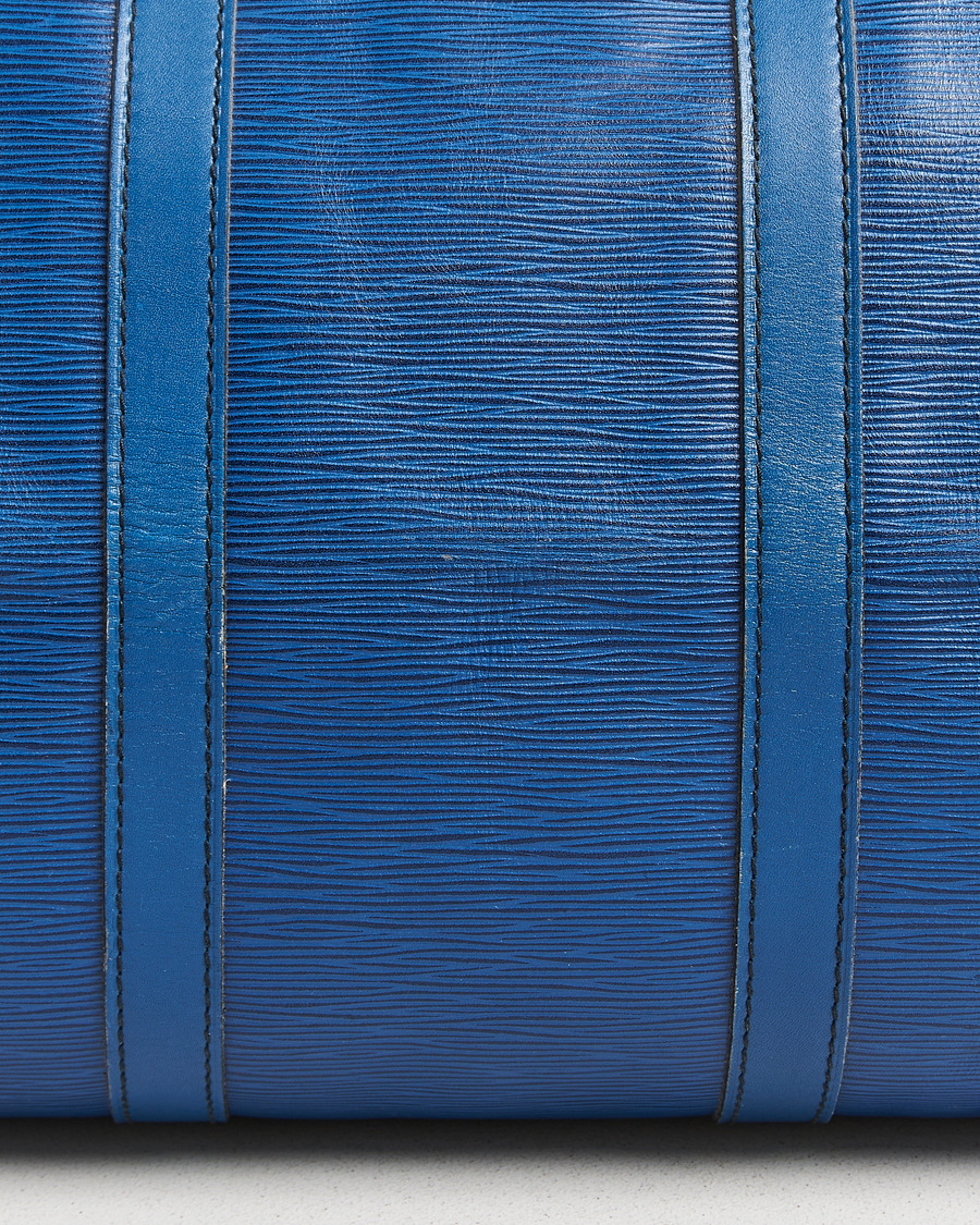 Herren | Louis Vuitton Pre-Owned Keepall 55 EPI Leather Bag Blue  | Louis Vuitton Pre-Owned | Keepall 55 EPI Leather Bag Blue 