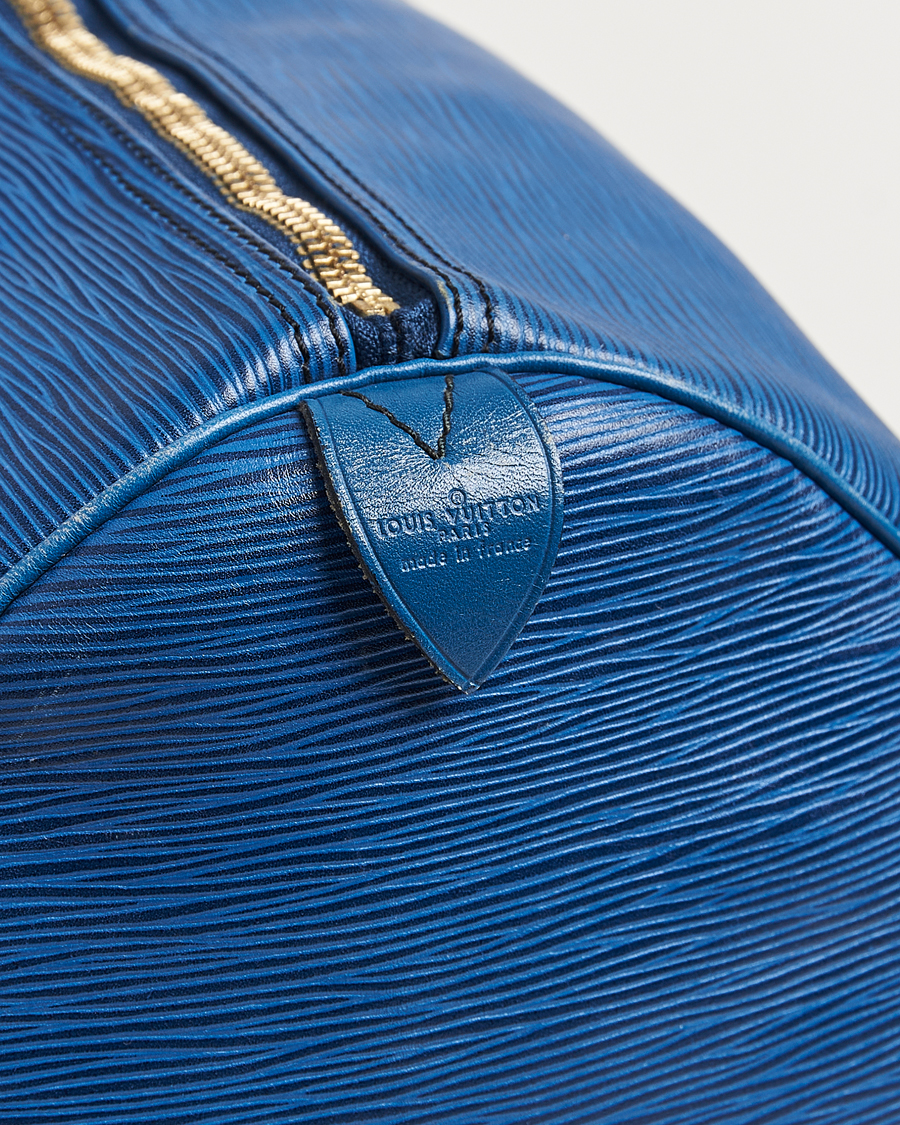 Herren | Louis Vuitton Pre-Owned Keepall 55 EPI Leather Bag Blue  | Louis Vuitton Pre-Owned | Keepall 55 EPI Leather Bag Blue 