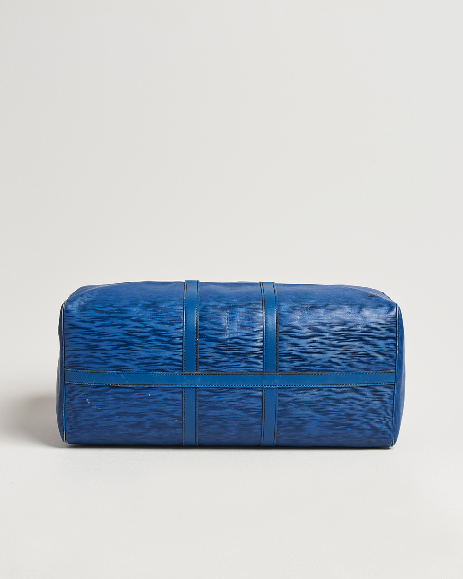 Herren | Louis Vuitton Pre-Owned Keepall 55 EPI Leather Bag Blue  | Louis Vuitton Pre-Owned | Keepall 55 EPI Leather Bag Blue 