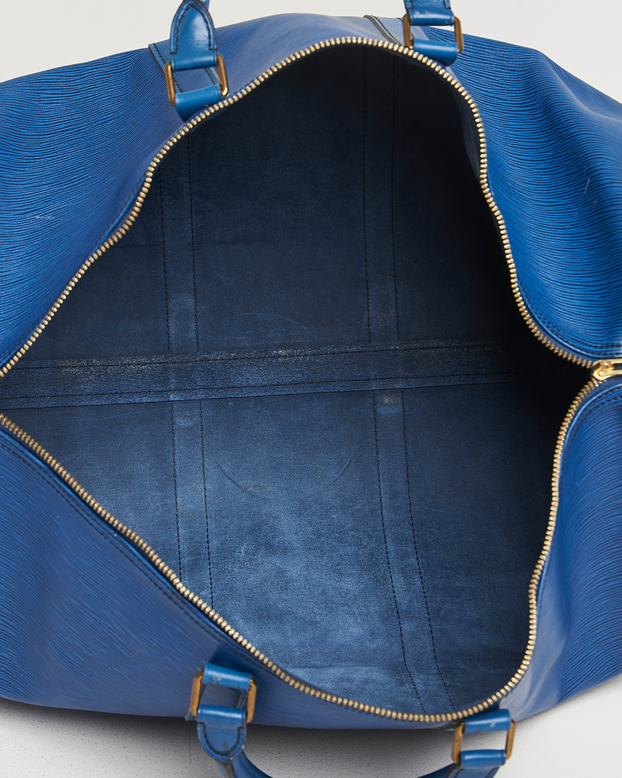 Herren | Louis Vuitton Pre-Owned Keepall 55 EPI Leather Bag Blue  | Louis Vuitton Pre-Owned | Keepall 55 EPI Leather Bag Blue 
