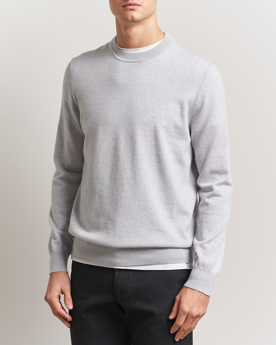 Herren | Pullover | NN07 | Ted Merino Crew Neck Pullover Grey Melange