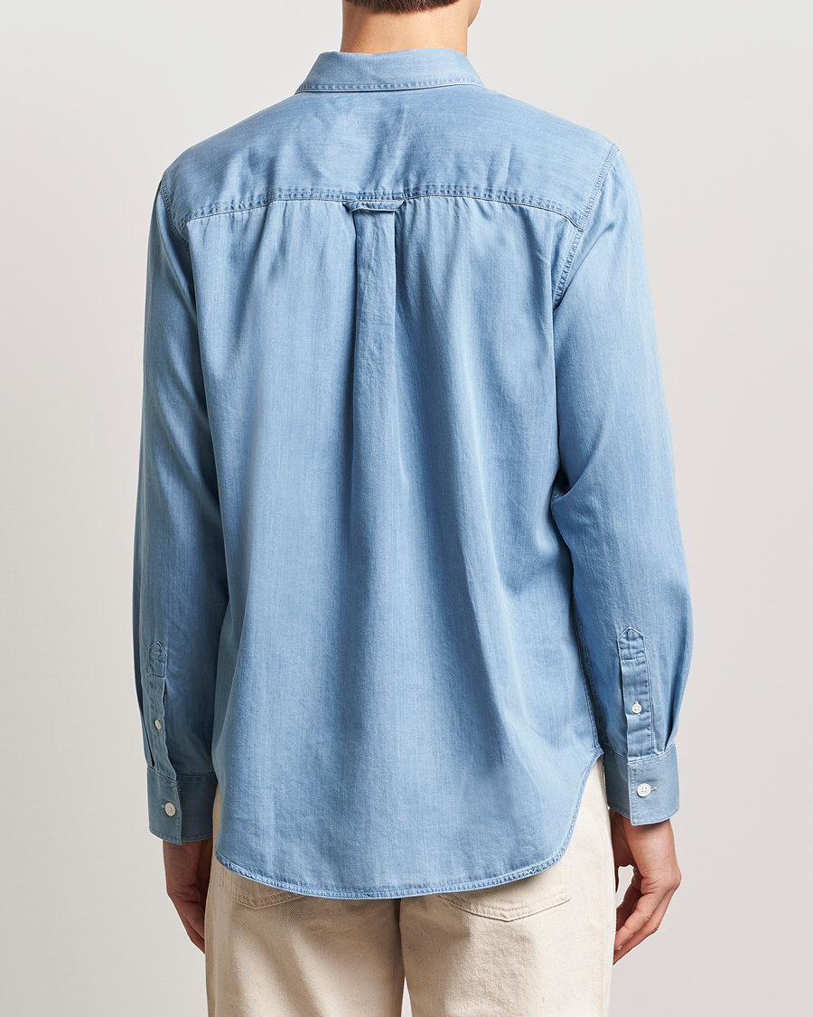 Herren | Hemden | NN07 | Colby Denim Shirt Bleach Indigo