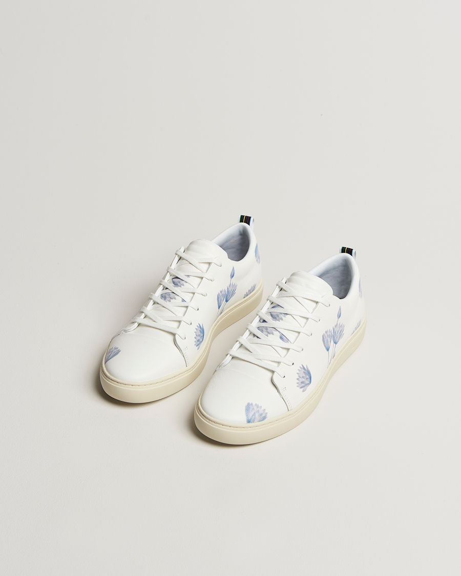 Herren | Sneaker | PS Paul Smith | Lee Flower Print leather Sneaker White