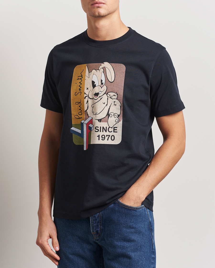 Herren | T-Shirts | PS Paul Smith | 70's Bunny Crew Neck T-Shirt Navy