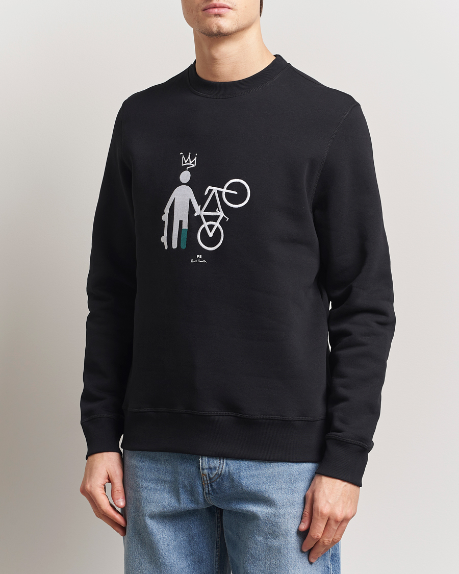 Herren | Pullover | PS Paul Smith | Skater Bike Crew Neck Sweatshirt Black