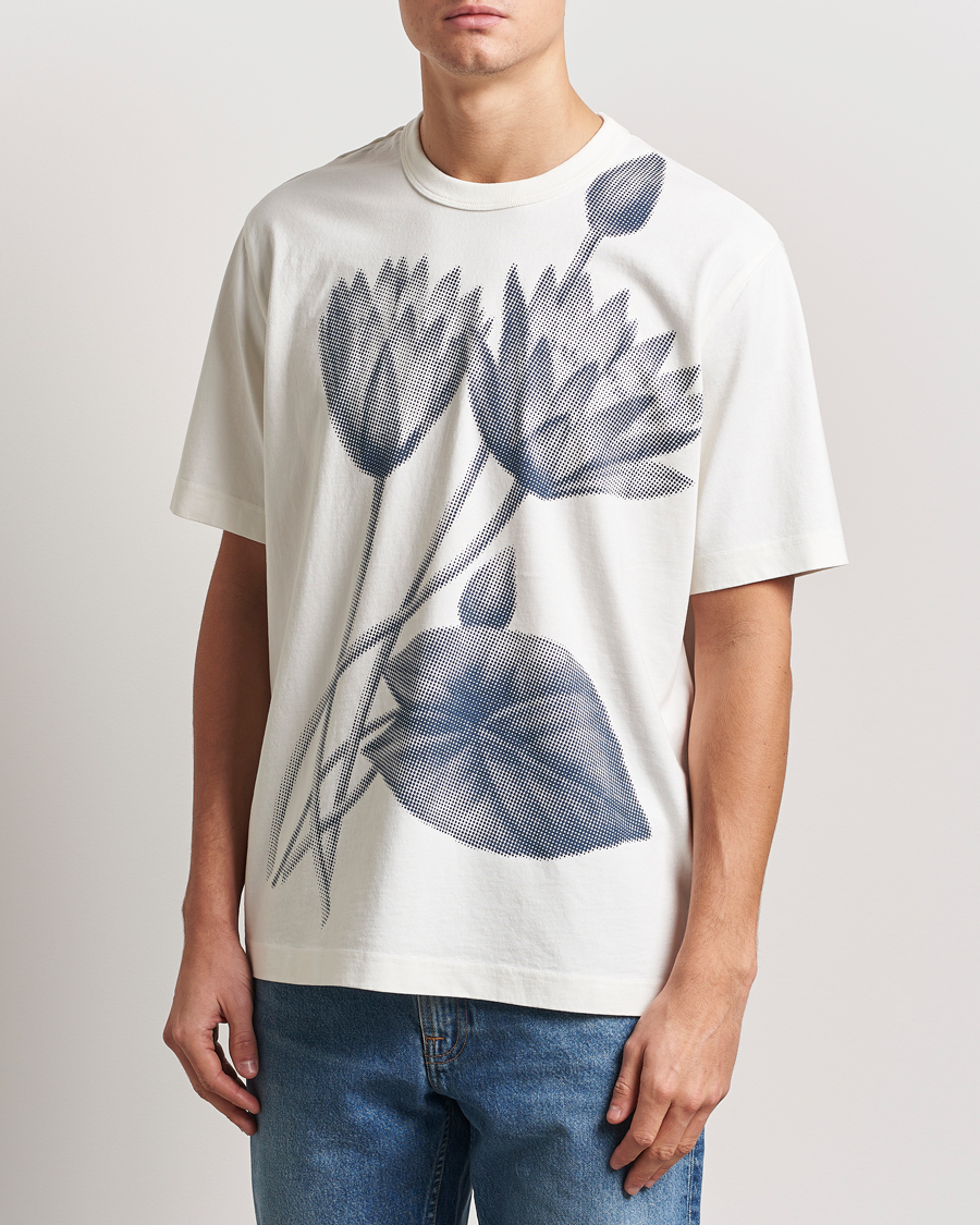 Herren | T-Shirts | PS Paul Smith | Flower Printed Crew Neck T-Shirt White
