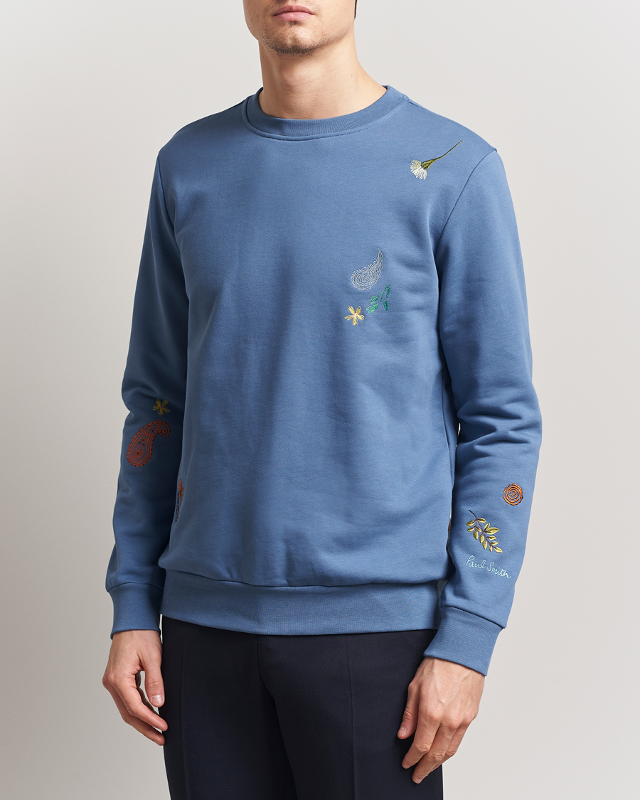 Herren | Pullover | Paul Smith | Embroidered Sweatshirt Blue