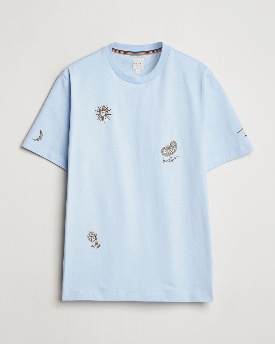 Herren | T-Shirts | Paul Smith | Embroidered T-Shirt Light Blue