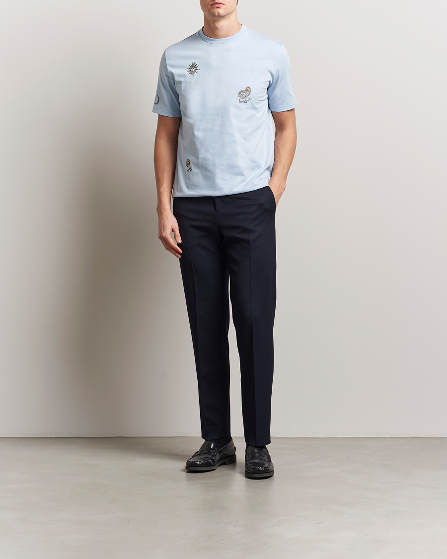 Herren | T-Shirts | Paul Smith | Embroidered T-Shirt Light Blue