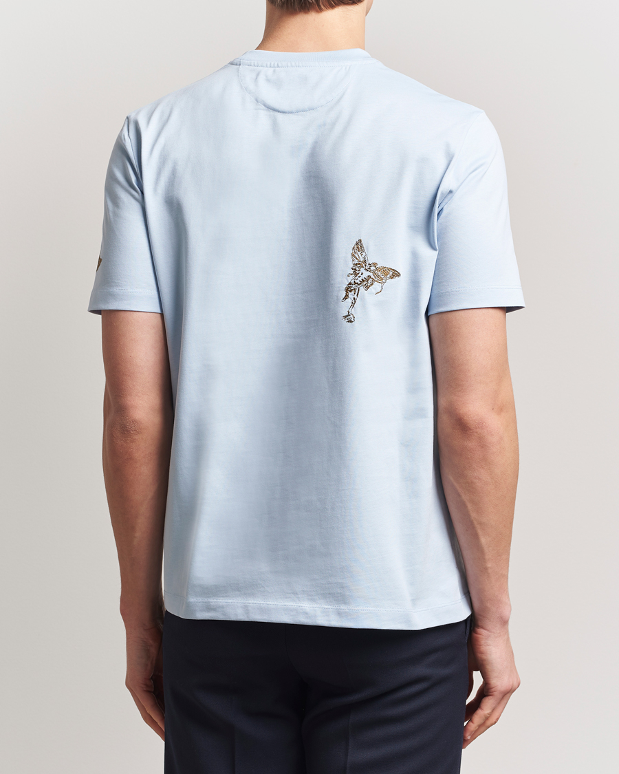 Herren | T-Shirts | Paul Smith | Embroidered T-Shirt Light Blue