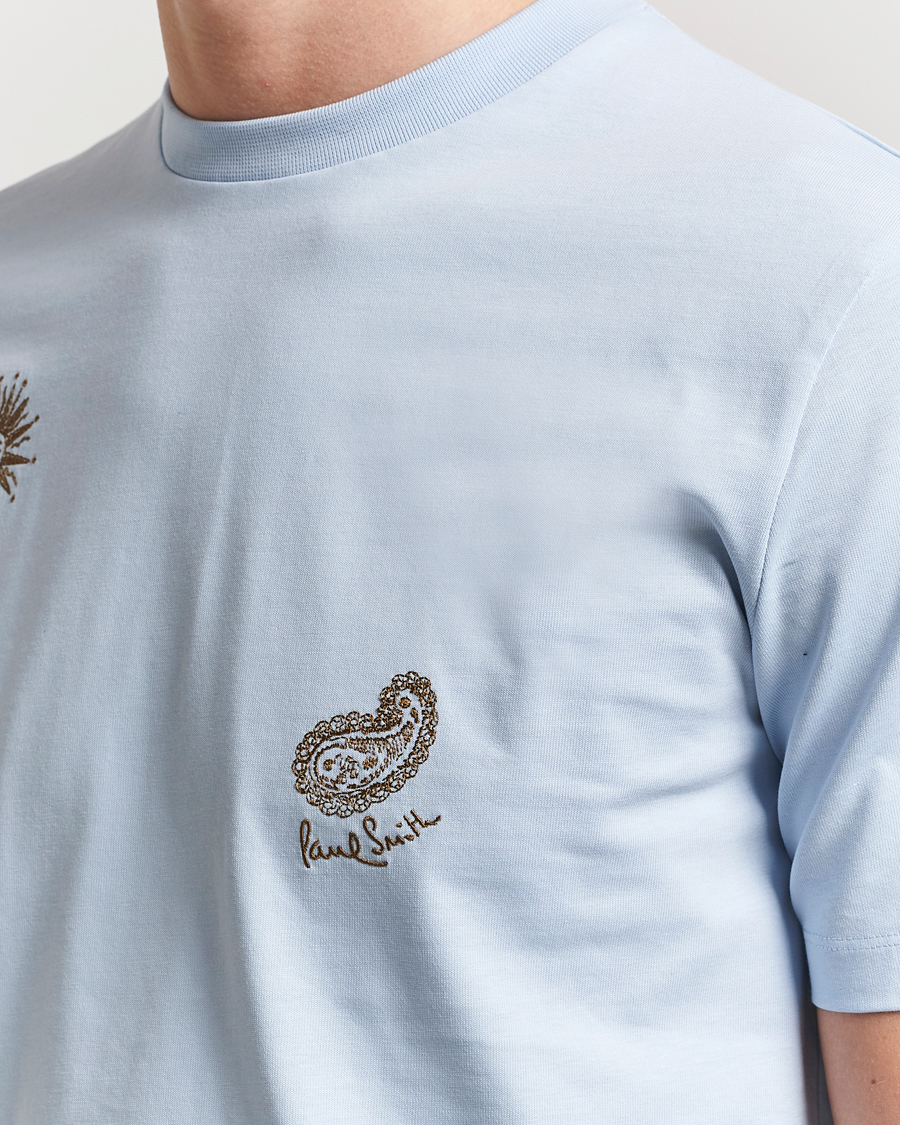 Herren | T-Shirts | Paul Smith | Embroidered T-Shirt Light Blue