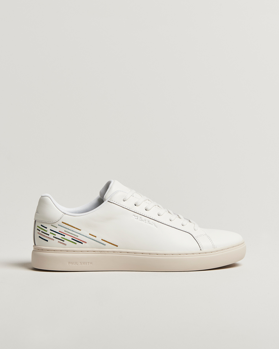 Herren | Sneaker | PS Paul Smith | Rex Embroidered Leather Sneaker White