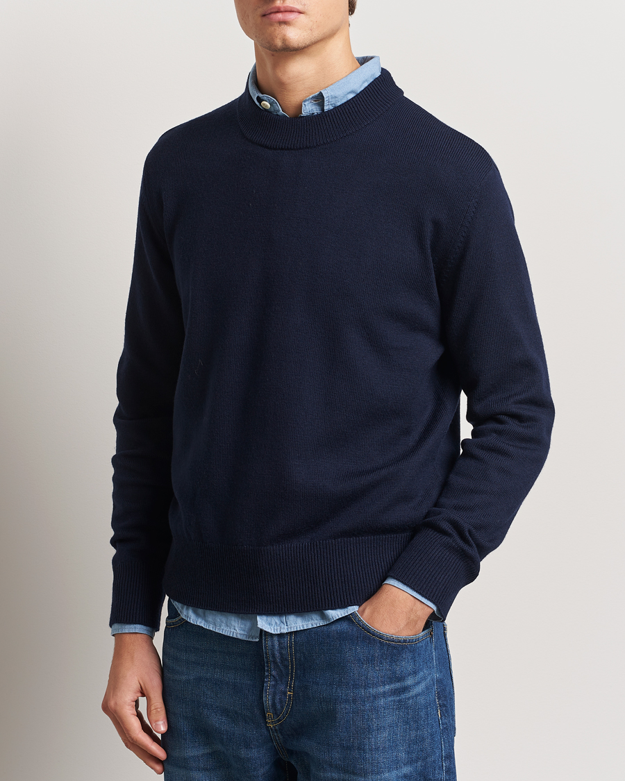 Herren | Pullover | Sunflower | Moon Merino Sweater Navy