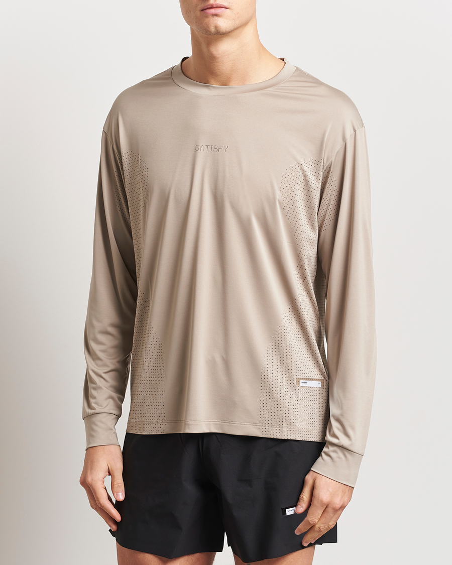 Herren | T-Shirts | Satisfy | AuraLite Air Long Sleeve T-Shirt Estaurilite