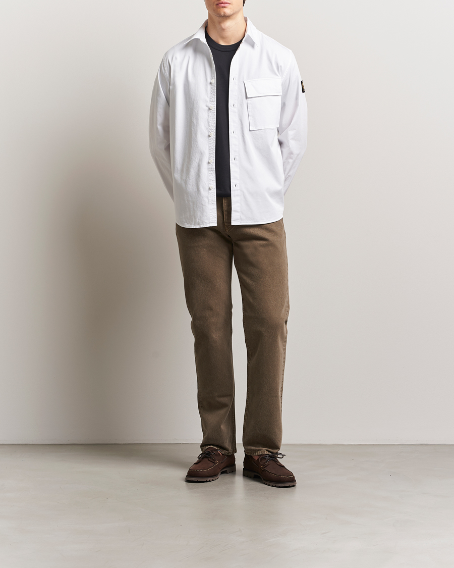 Herren | Hemden | Belstaff | Scale Cotton Pocket Shirt White