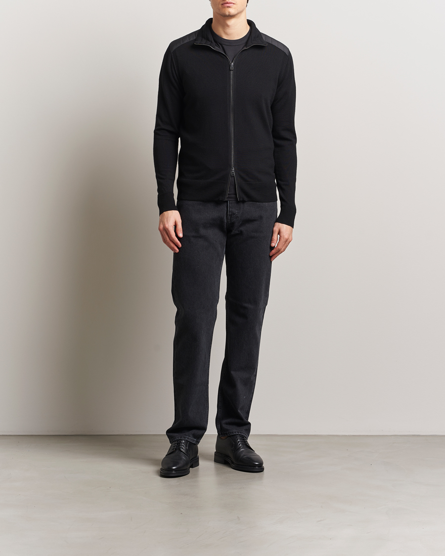 Herren | Pullover | Belstaff | Kelby Zip Cardigan Black