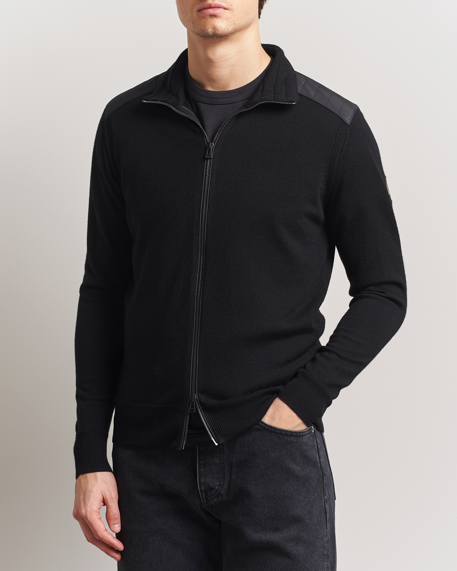 Herren | Pullover | Belstaff | Kelby Zip Cardigan Black