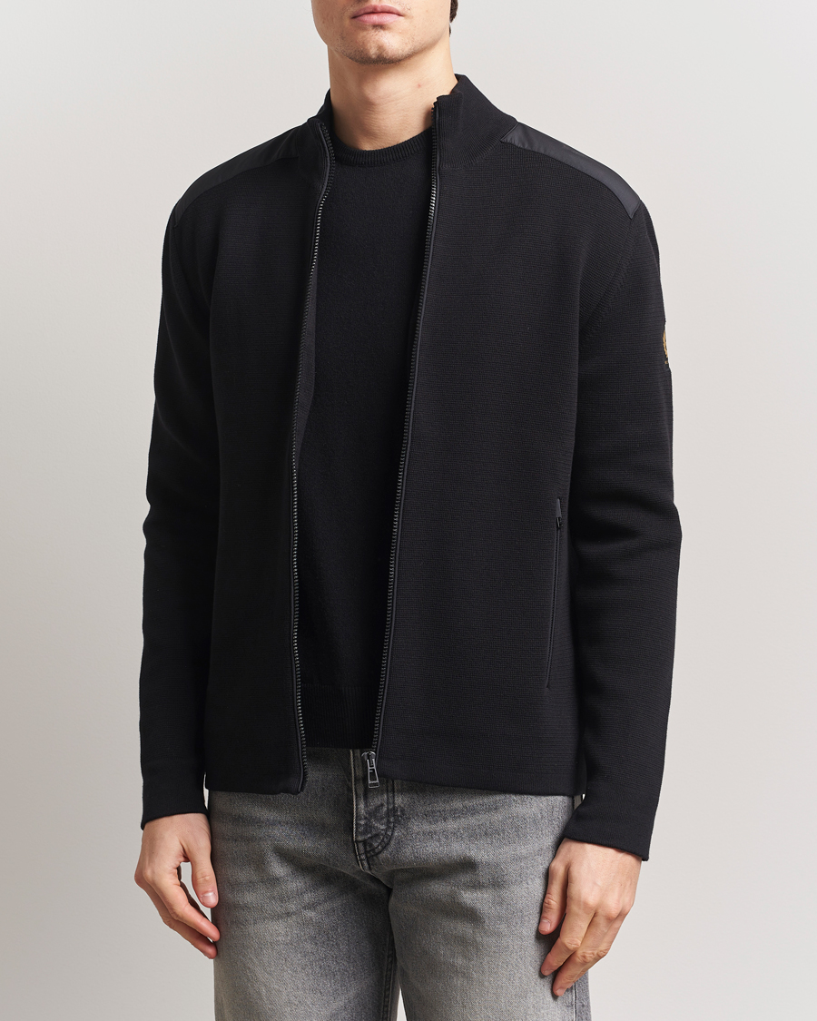 Herren | Pullover | Belstaff | Verge Zip Cardigan BLACK