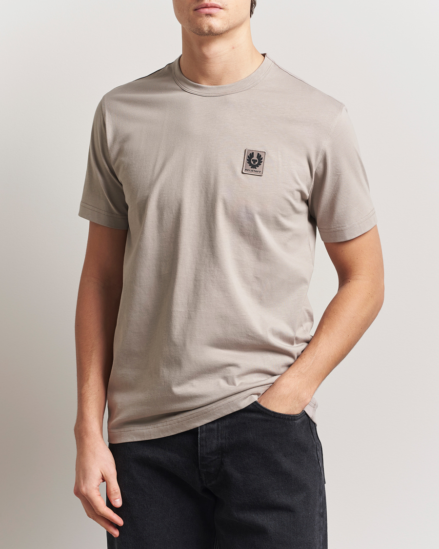 Herren | T-Shirts | Belstaff | Cotton Logo T-Shirt Pumice