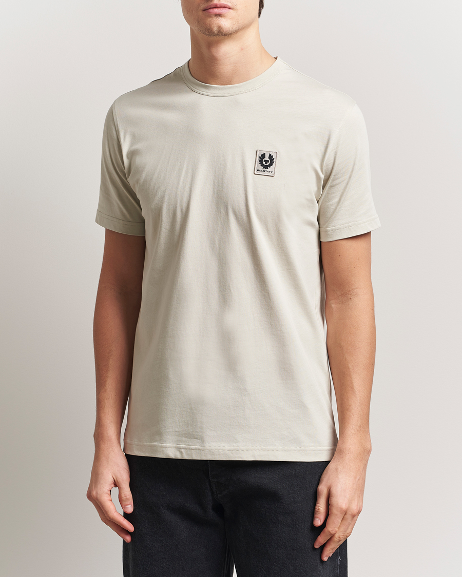 Herren | T-Shirts | Belstaff | Cotton Logo T-Shirt Stone Beige