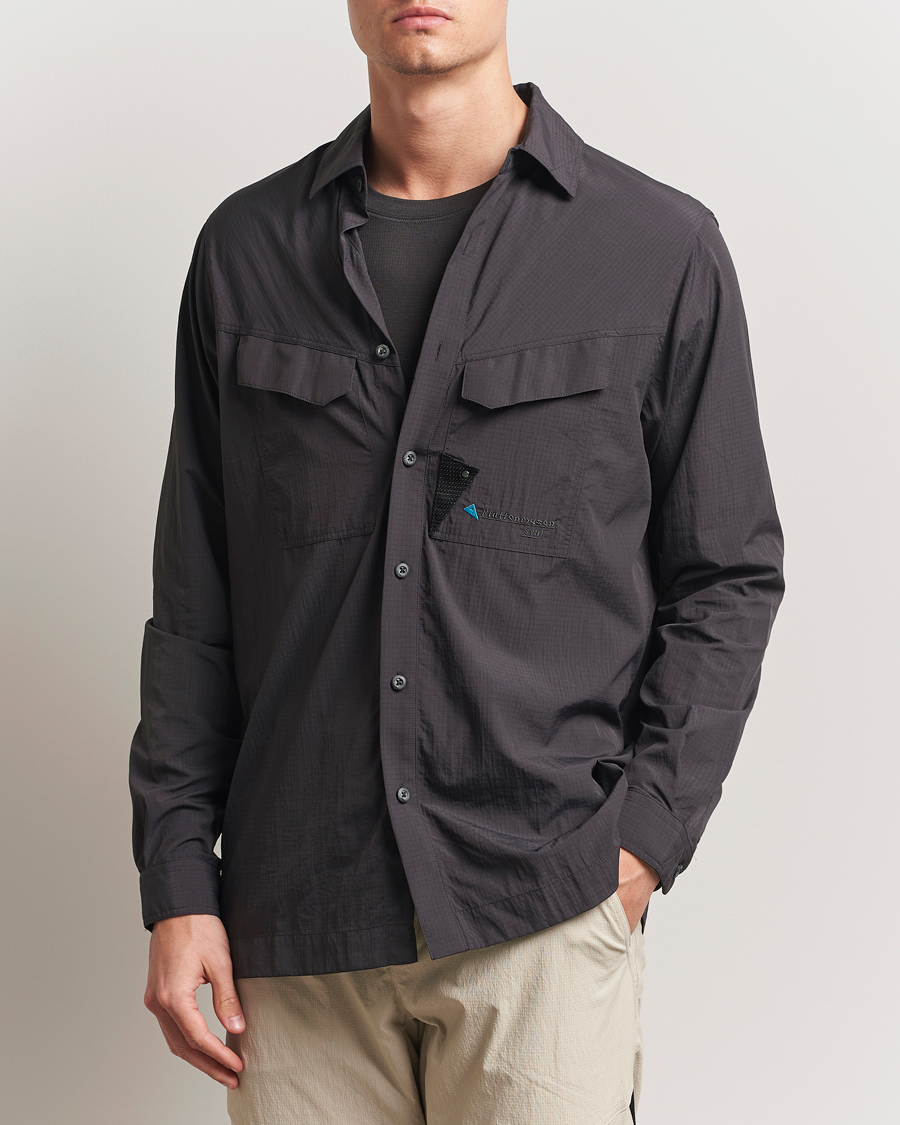 Herren | Hemden | Klättermusen | Syn Long Sleeve Function Shirt Raven
