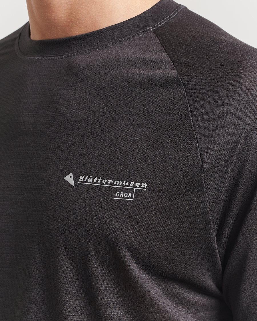 Herren | Pullover | Klättermusen | Groa Long Sleeve T-Shirt Raven