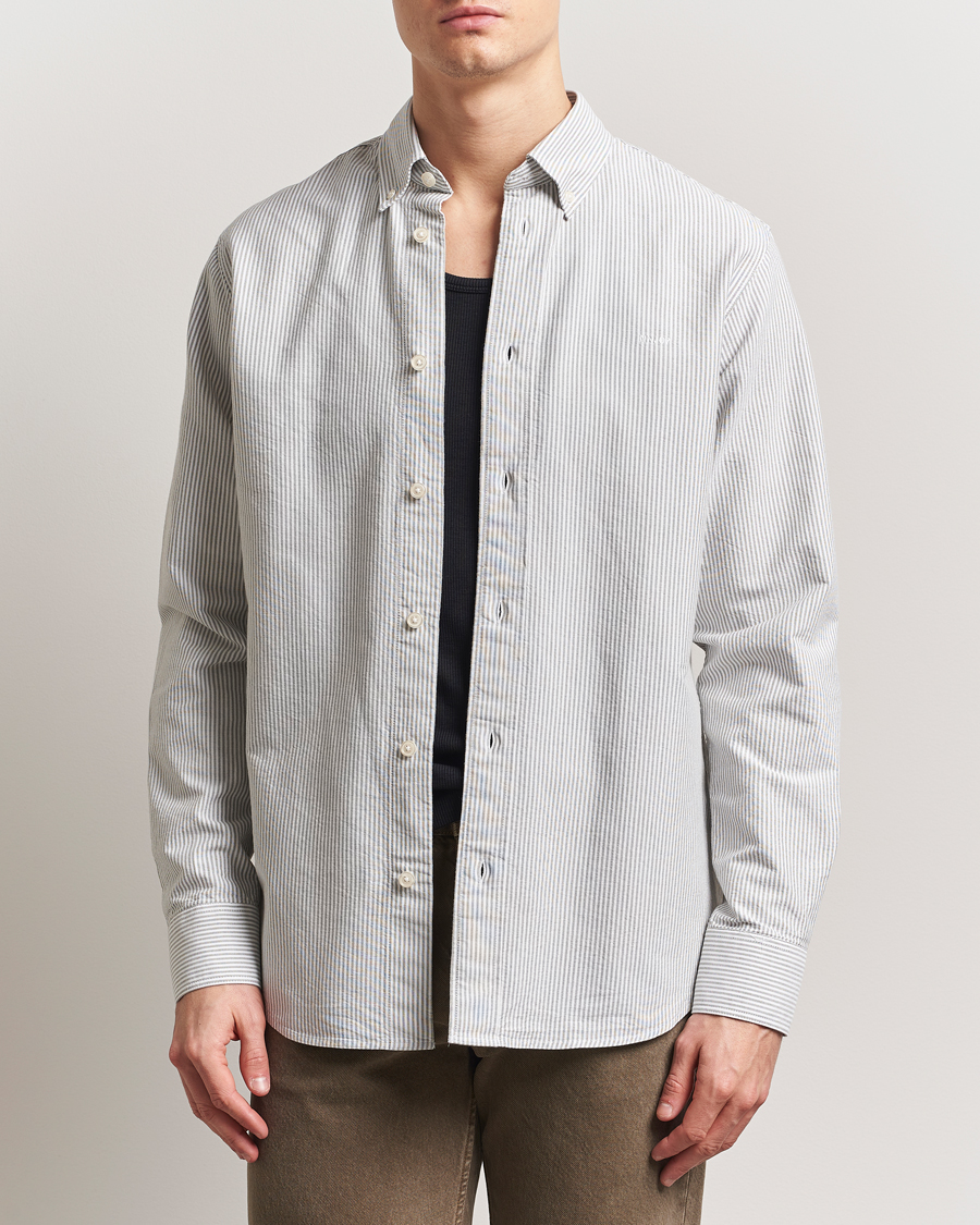 Herren | Hemden | NN07 | Colby Oxford Shirt Green/White