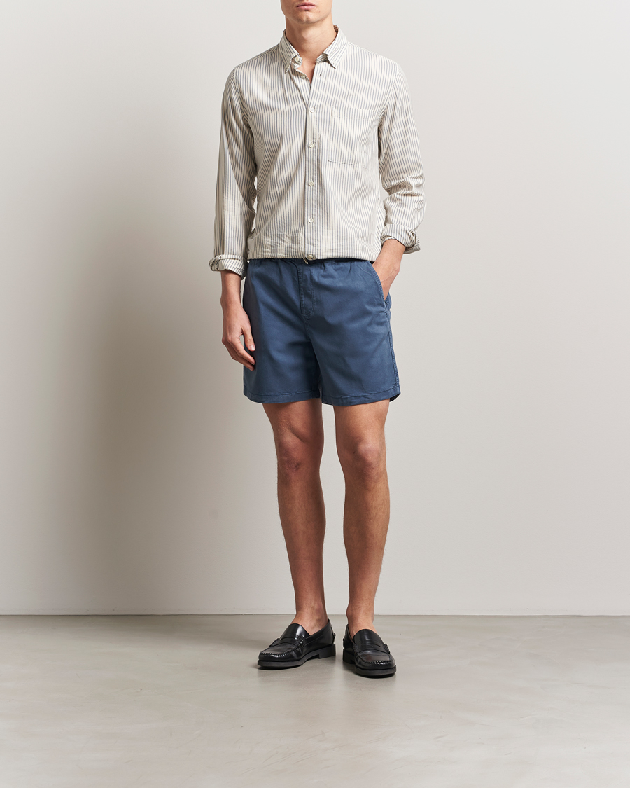 Herren | Shorts | NN07 | Gregor Drawstring Shorts Bering Blue