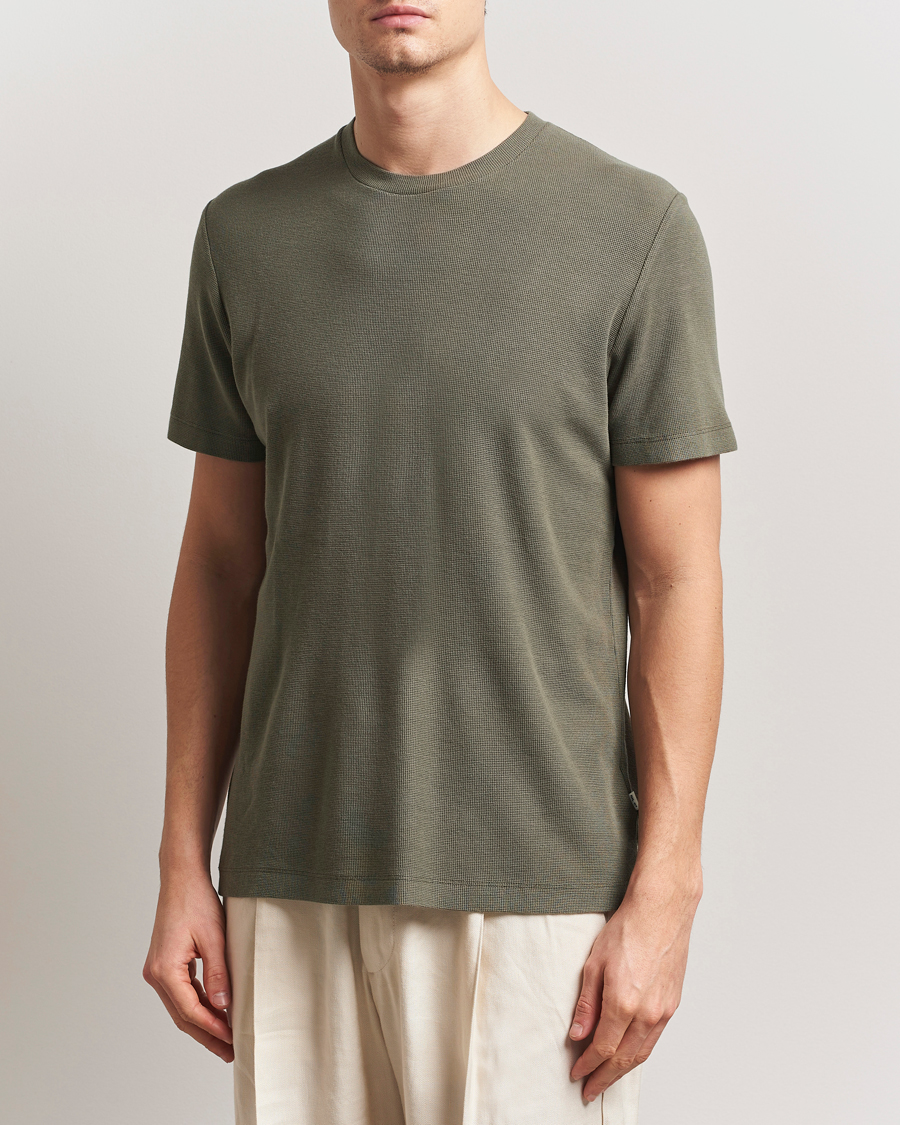 Herren | T-Shirts | NN07 | Clive Crew Neck T-Shirt Capers Green